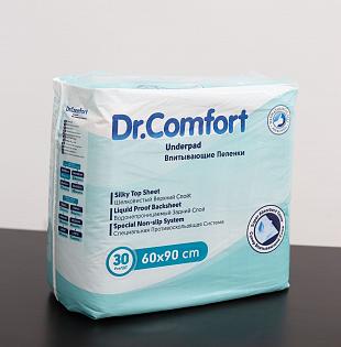 Пеленки одноразовые впитывающие Dr. Comfort 30 шт. 60х90